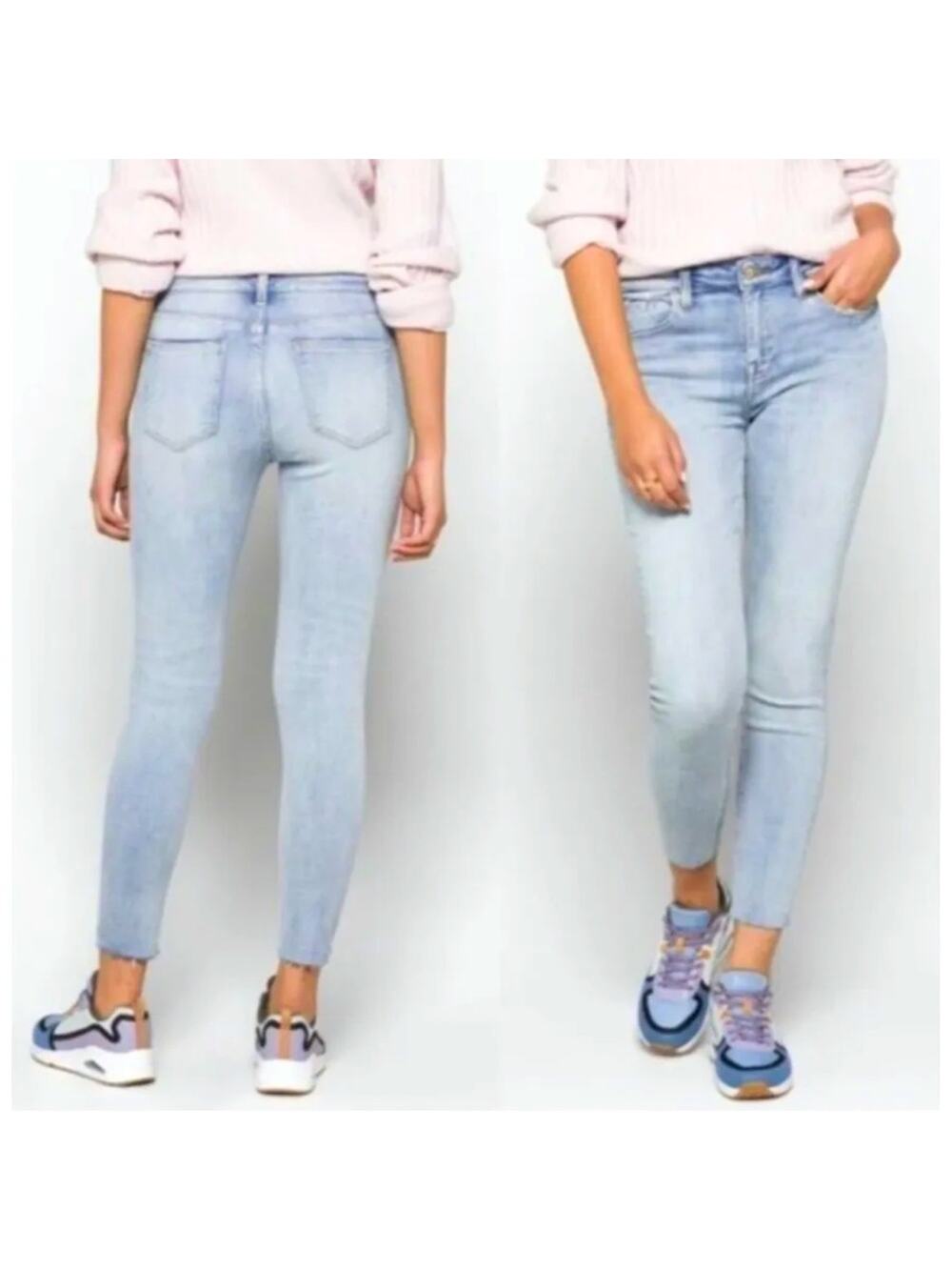 NWT Pistola Arielle skinny scissor cut hem jeans in No Pressure wash